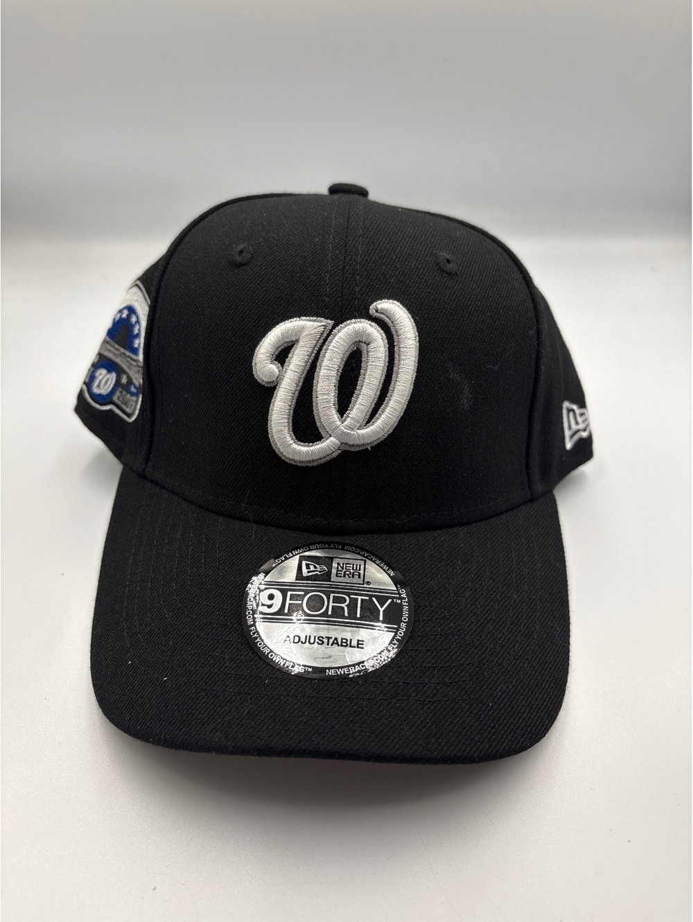 New Era 9FORTY Adjustable Washington Nationals Black Baseball Cap